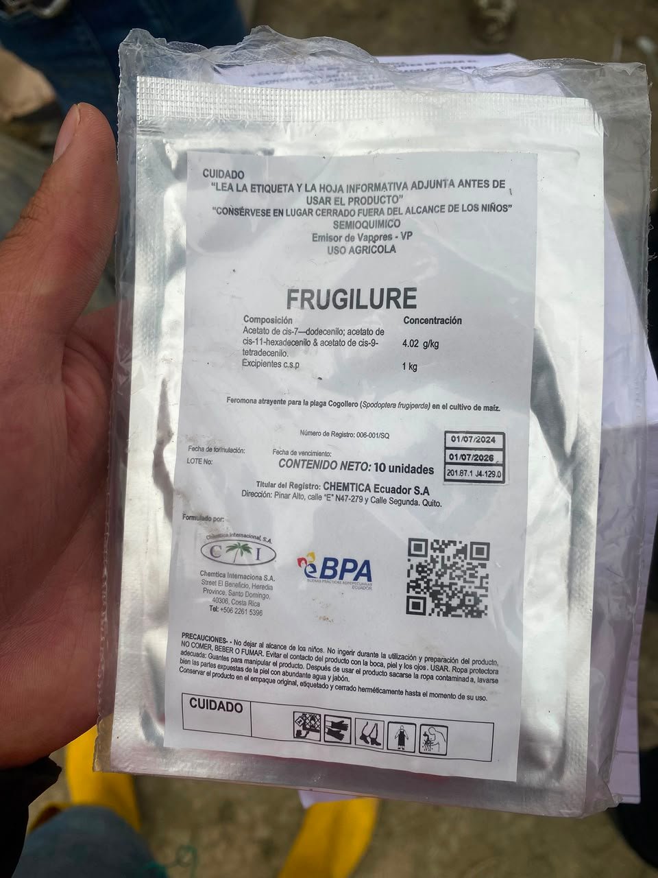 Dispensador de feromona Frugilure